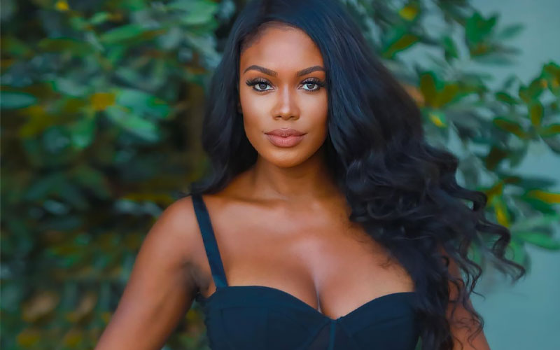 pretty south african woman in black dress